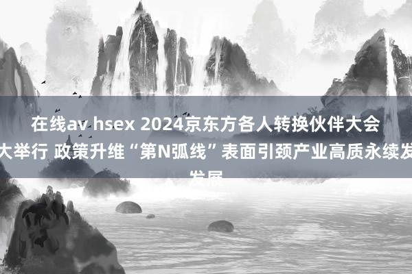 在线av hsex 2024京东方各人转换伙伴大会肥大举行 政策升维“第N弧线”表面引颈产业高质永续发展