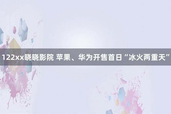 122xx晓晓影院 苹果、华为开售首日“冰火两重天”