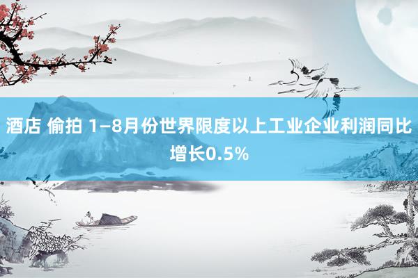 酒店 偷拍 1—8月份世界限度以上工业企业利润同比增长0.5%