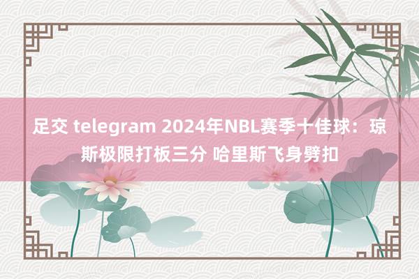 足交 telegram 2024年NBL赛季十佳球：琼斯极限打板三分 哈里斯飞身劈扣