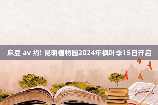 麻豆 av 约! 昆明植物园2024年枫叶季15日开启