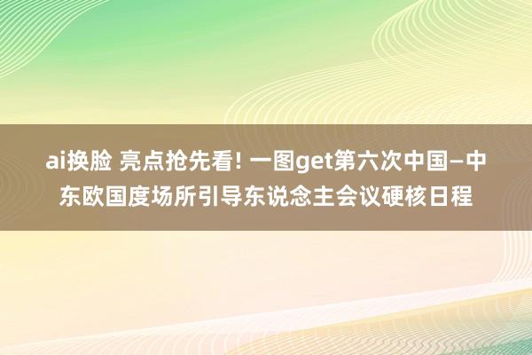 ai换脸 亮点抢先看! 一图get第六次中国—中东欧国度场所引导东说念主会议硬核日程