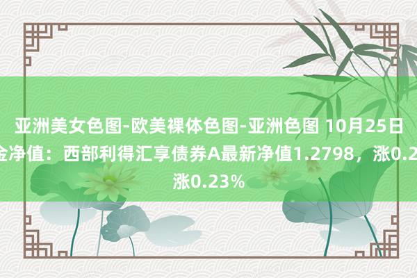 亚洲美女色图-欧美裸体色图-亚洲色图 10月25日基金净值：西部利得汇享债券A最新净值1.2798，涨0.23%