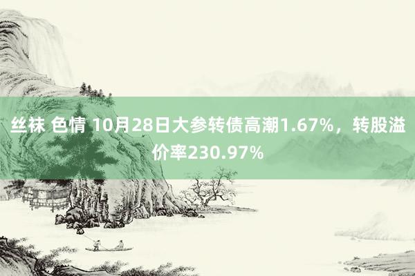 丝袜 色情 10月28日大参转债高潮1.67%，转股溢价率230.97%